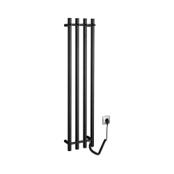 Sapho - Električni sušač peškira PAPINADO 85W 120x26 cm mat crna