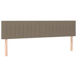 Vidaxl Posteljno vzglavje taupe 180x5x78/88 cm blago