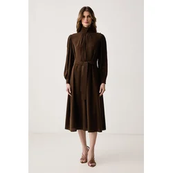Weekend Max Mara obleka svilena WKSBLOCCO