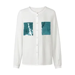 heine Bluza ecru/modra