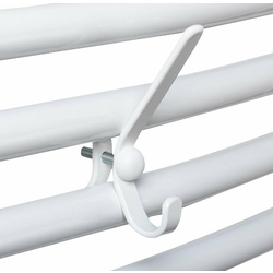 Obešalnik za brisače za radiator, bel - 3