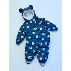 Sinsay - Skijaške pantalone sa tregerima Mickey Mouse - čeličnozeleno