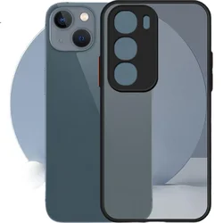 Amumu Maska za mobilni telefon vivo Y37+/Y37t/Y50e/Y50 5G/Y50m/Y50i/Y50s V2443A, Providno-crna