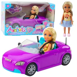 Mini punčka v vijoličnem kabrioletu
