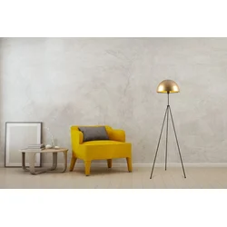 Aberto Design Podna lampa Can-NT-113, 170 cm, E27 40W, Zlatne boje