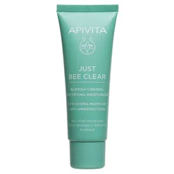 Apivita Krema za lice za masnu i kožu sklonu aknama Just Beeclear, 40ml