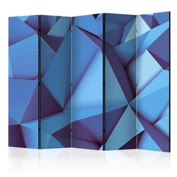 artgeist Paravan Royal Blue I, 5-Delni, Dvostranski
