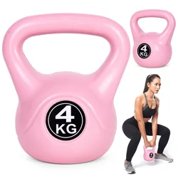 Kettlebell 4 kg roza