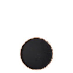 Okrogli pladenj O 22 cm, V: 3.5 cm – Elements Wood Wengue - 593978