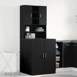 Ormar za perilicu rublja 2 pcs Crni hrast