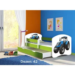Deciji krevet ACMA II 160x80 F + dusek 6 cm GREEN42