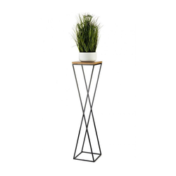 Stalak za cveće LOFT 100x24 cm crna/braon