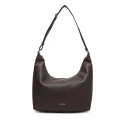 Ročna torba Calvin Klein Webbing Strap Md Shoulder Bag LV04F3891G Temno rjava