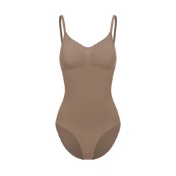 cfab Oblikovanje postave Bodysuit Sculpting Shapewear mit Slip karamel