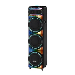 Zvucnik bluetooth ndr-3260 100w 3*12 inca sa dva mikrofona crni ( ZV1182 )
