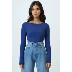 Trend Alacati Stili Ženska bluza Alc-X14395, Tamnoplava