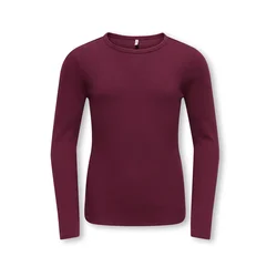 ONLY GIRLS Majica KOGLUCKY vinsko rdeča