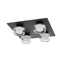 Ledvance - LED Plafonsko kupatilsko svetlo ORBIS FLAME 4xLED/5,5W/230V IP44 crna