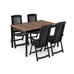 Set vrtnega pohištva Portico 4+1 oreh-grafit
