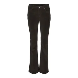 VERO MODA Hlače VMFLASH temno rjava