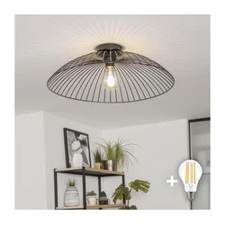Brilagi - LED plafonski luster CERIA WIRE 1xE27/40W/230V, prečnik 60 cm, crna