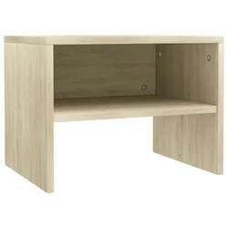 Noćni ormarić boja hrasta 40 x 30 x 30 cm konstruirano drvo