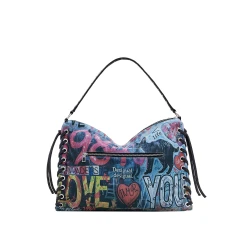 Desigual Torba za čez ramo mešane barve