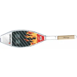 Držač za ribu 68cm inoks/drvo