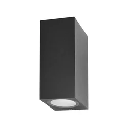 ITALUX OWL-2198-1SQ - Spoljašnje zidno svetlo GENTA 2xGU10/40W/230V IP54 15 cm