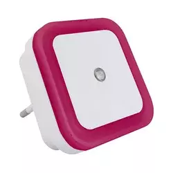 LED noćno svetlo sa senzorom sumraka LED/0,5W/230V ružičasto