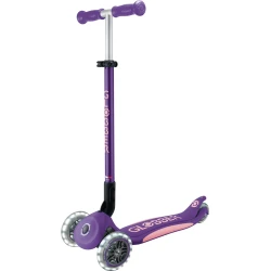 Globber Scooter Primo Foldable Plus Lights - vijolično-pastelno roza