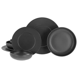 Creatable Jedilni Servis Unico Black, 8-Delni