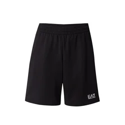 EA7 Emporio Armani Hlače črna/bela