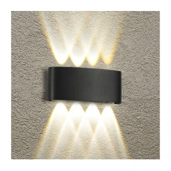 Brilagi - LED spoljašnja zidna svetiljka FLAREBOX LED/8W/230V crna IP65