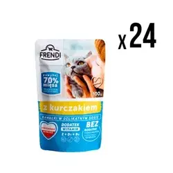 Frendi kesica za mačke piletina 100g x24 komada ( 5728 )