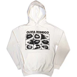 Olivia Rodrigo Threshold Lips Grid White L Kapuco