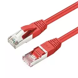 MicroConnect CAT6A S/FTP 3m rdeč LSZH