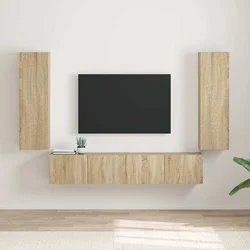 TV zidni ormar 2 pcs Sonoma 30 x 31 x 100 cm Konstruirano drvo