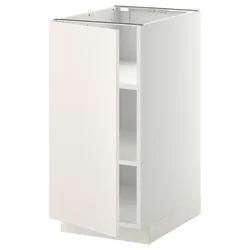 METOD Podni element s policama, bela/Veddinge bela, 40x60 cm