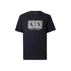 ARMANI EXCHANGE Majica kremna / modra / mornarska