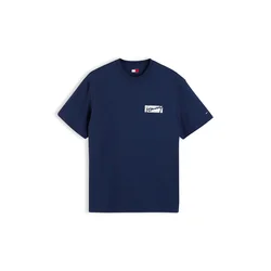 Tommy Jeans Majica mornarska/čokolada/zelena/bela