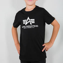 Alpha Industries Basic Big Logo dečja majica, crna