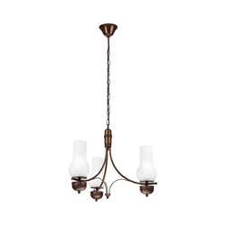 Brilagi - LED luster na lancu COTTAGE 3xE14/40W/230V hrast/bela
