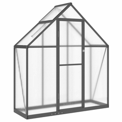Staklenik s okvirom antracit 169 x 58 x 195 cm aluminijski