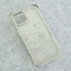 Maska HiBear za iPhone 15 srebrna