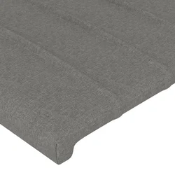 LED uzglavlje tamnosivo 180x5x118/128 cm od tkanine