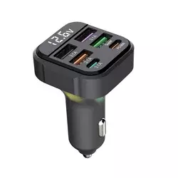 Auto punjac Superior K35 5V 3.1A PD 30W crni