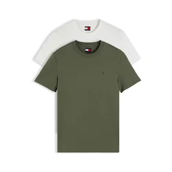 Tommy Jeans Majica ecru/oliva