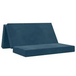 Sofa na razvlačenje 140 x 67 x 45 cm Plava