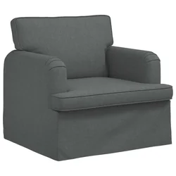 Vidaxl Kavč Temno siva 84 x 80 x 85 cm blago